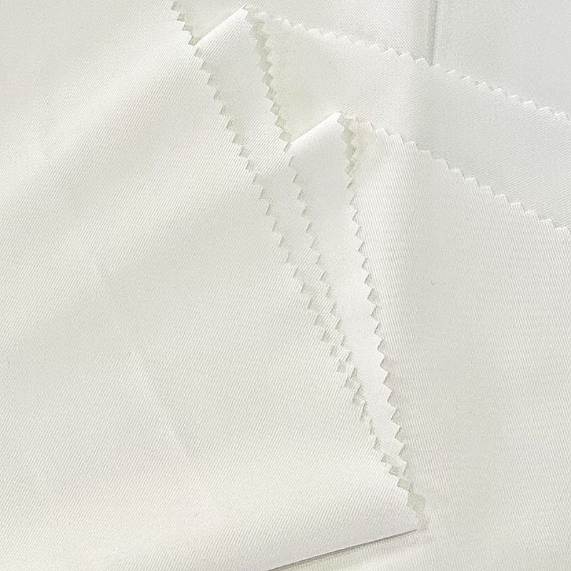 পুনর্ব্যবহৃত CR-155 75D পুনর্ব্যবহৃতTwisted Twill Four-Way Stretch Fabric 90%পলিস্টার পুনর্ব্যবহৃত 10% স্প্যান্ডেক্স 75D+40D*75D+40D