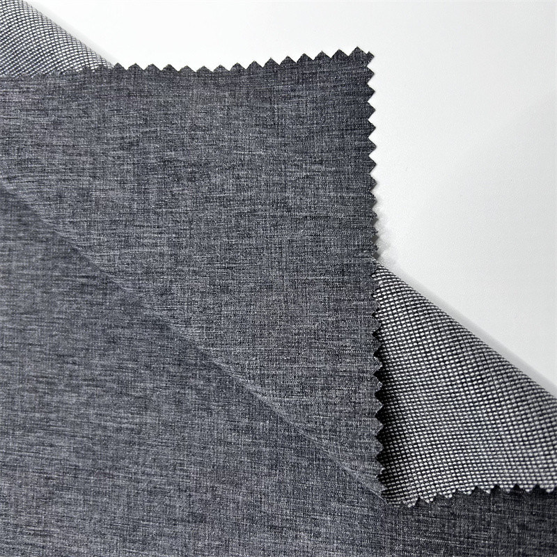 ডাবল টোন পার্ল ডট ক্যাটিওনিক পলিস্টার ফ্যাব্রিক চারটি উপায় প্রসারিত শণীর মতো টেক্সচার সহ পৃষ্ঠের উপর