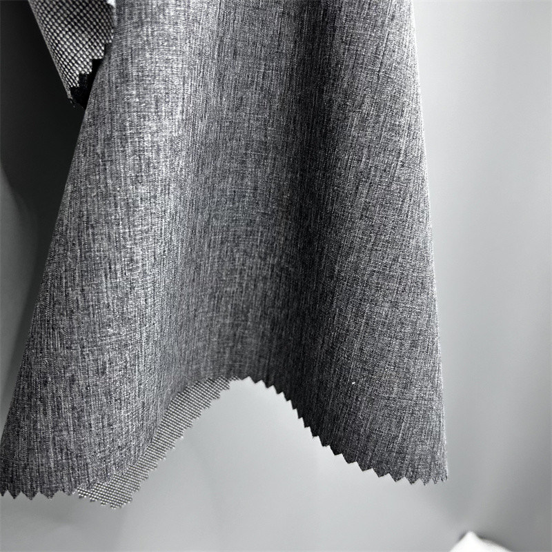 ডাবল টোন পার্ল ডট ক্যাটিওনিক পলিস্টার ফ্যাব্রিক চারটি উপায় প্রসারিত শণীর মতো টেক্সচার সহ পৃষ্ঠের উপর