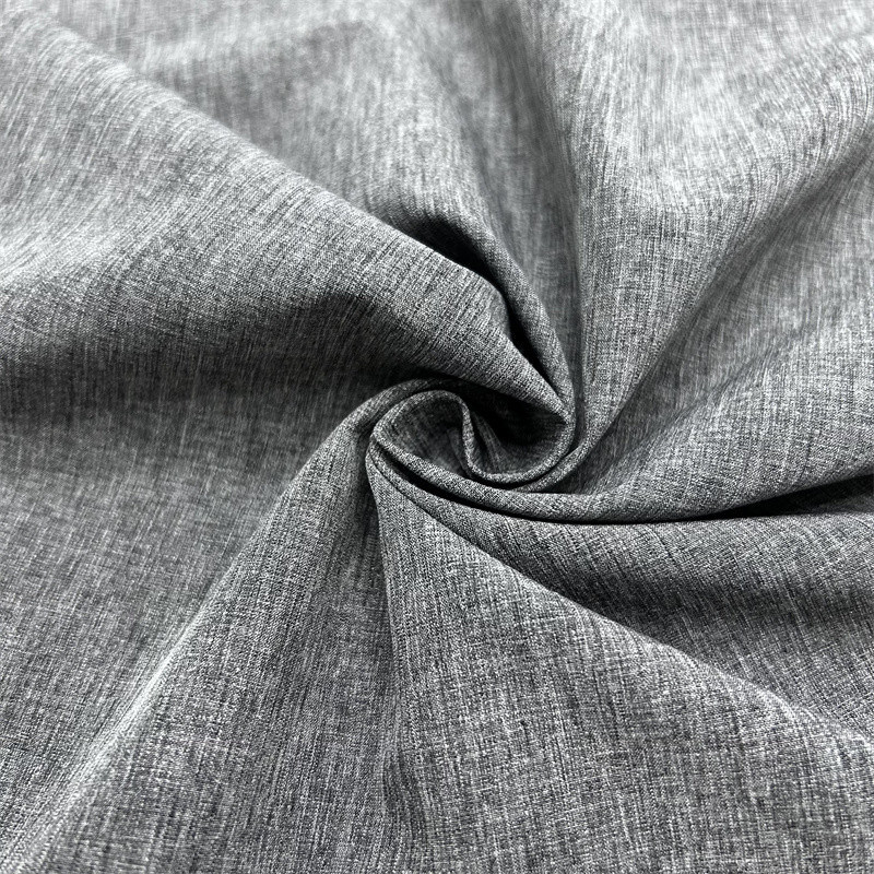 ডাবল টোন পার্ল ডট ক্যাটিওনিক পলিস্টার ফ্যাব্রিক চারটি উপায় প্রসারিত শণীর মতো টেক্সচার সহ পৃষ্ঠের উপর