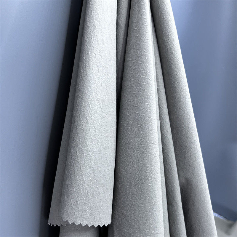 70D+40D*70D+40D শার্ট পাতলা জ্যাকেট জন্য ত্রিমাত্রিক Twill জ্যাকার্ড প্রভাব