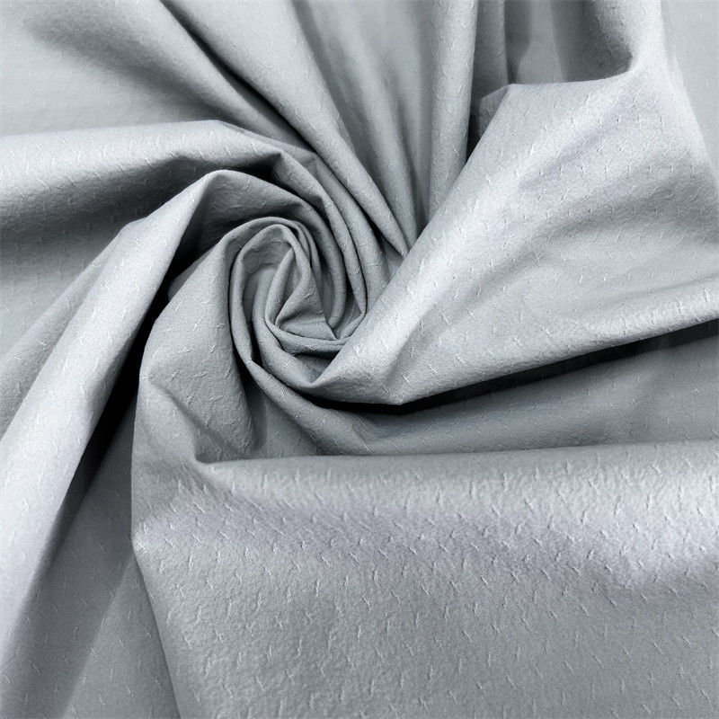 70D+40D*70D+40D শার্ট পাতলা জ্যাকেট জন্য ত্রিমাত্রিক Twill জ্যাকার্ড প্রভাব
