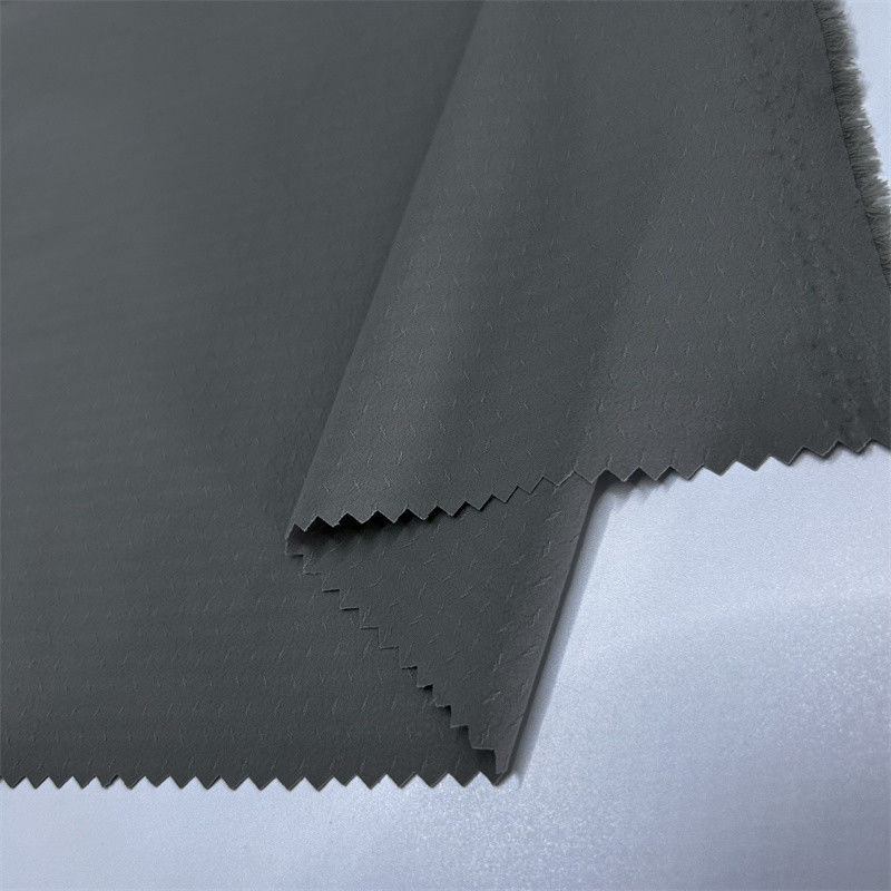70D+40D*70D+40D শার্ট পাতলা জ্যাকেট জন্য ত্রিমাত্রিক Twill জ্যাকার্ড প্রভাব